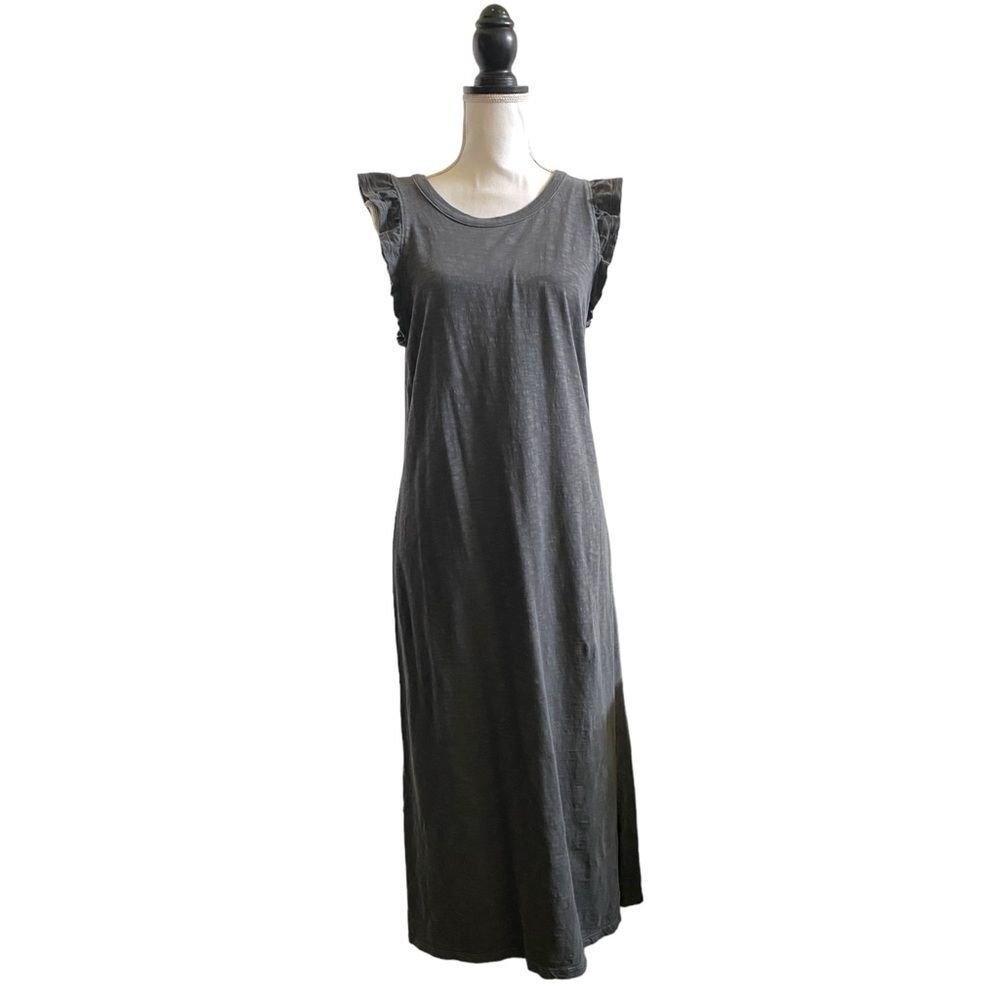 Universal Thread Ruffle Sleevless Midi Dress Burn… - image 2